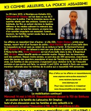 Tract Violence policiere Lahoucine